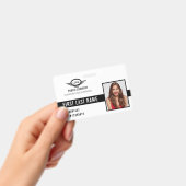 会社ロゴの写真名IDバッジ バッジ (手持ち)