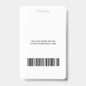 会社ロゴの写真名IDバッジ バッジ (裏面)