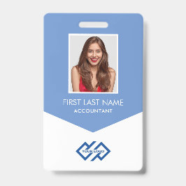 会社ロゴの写真名IDバッジ バッジ