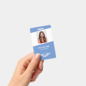 会社ロゴの写真名IDバッジ バッジ (手持ち)