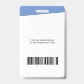 会社ロゴの写真名IDバッジ バッジ (裏面)