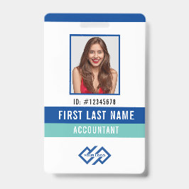 会社ロゴの写真名IDバッジ バッジ