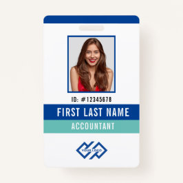 会社ロゴの写真名IDバッジ バッジ