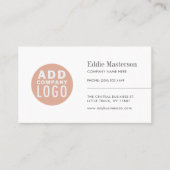 会社ロゴの追加のシンプルクリエイティブ 名刺 (正面)