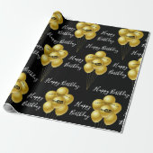 会社ロゴの追加誕生日 ラッピングペーパー (アンロールド)