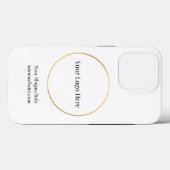 会社ロゴエレガントブランド事業テンプレート Case-Mate iPhoneケース (裏面 (横))