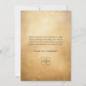 会社ロゴカスタマイズヴィンテージアンティーククリスマス シーズンカード (裏面)