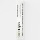 会社ロゴカスタムテンプレート白企業の 横断幕 (縦)