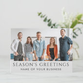 会社ロゴカスタムビジネス企業のクリスマス シーズンカード (スタンド正面)