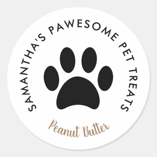 会社ロゴカスタムビジネス名 ラウンドシール (正面)