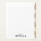 会社ロゴカスタムブラック2025プランナー プランナー手帳 (裏面)