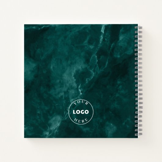 会社ロゴグリーンビジネスカスタム ノートブック (裏面)