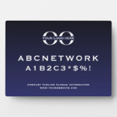 会社ロゴゲストWifiパスワードの署名 フォトプラーク (正面)