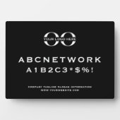 会社ロゴゲストWifiパスワードの署名 フォトプラーク (正面)