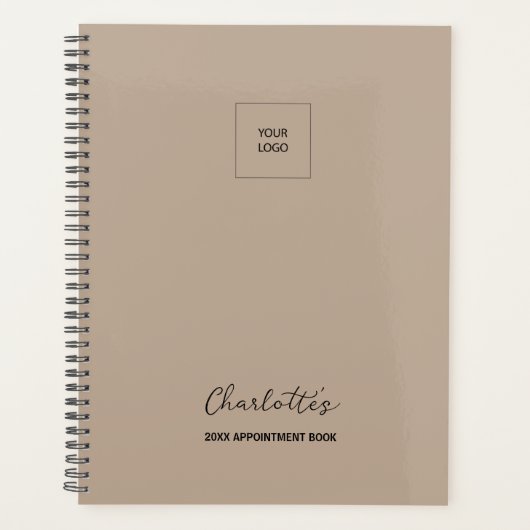 会社ロゴシンプルタンエレガントアポイントメント本 プランナー手帳 (正面)