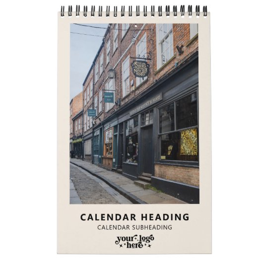 会社ロゴシンプルミニマルモダンリストプロモーション カレンダー (カバー)