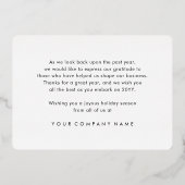 会社ロゴスノーフレーククリスマスオーナメント エレガント 箔シーズンカード (裏面)