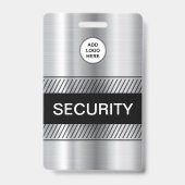 会社ロゴセキュリティスタッフ バッジ (裏面)