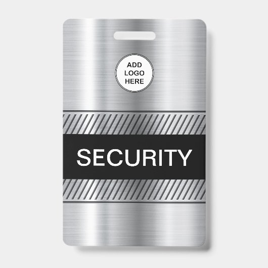 会社ロゴセキュリティスタッフ バッジ (正面)