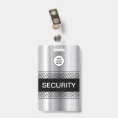 会社ロゴセキュリティスタッフ バッジ (裏面 (クリップ付))