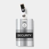 会社ロゴセキュリティスタッフ バッジ (正面 (クリップ付))