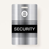 会社ロゴセキュリティスタッフ バッジ (裏面)