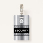 会社ロゴセキュリティスタッフ バッジ (裏面クリップ)