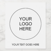 会社ロゴテキストをカスタマイズ ここ テンプレート ワインラベル (シングルラベル)