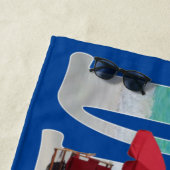 会社ロゴデザインビーチフロリダフォトタイポグラフィ ビーチタオル (インサイチュ)