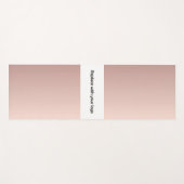 会社ロゴバラ金ゴールド四角形ビジネス ヨガマット (正面(横))