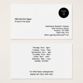 会社ロゴパーソナライズされたカスタム名刺 (正面&裏面)