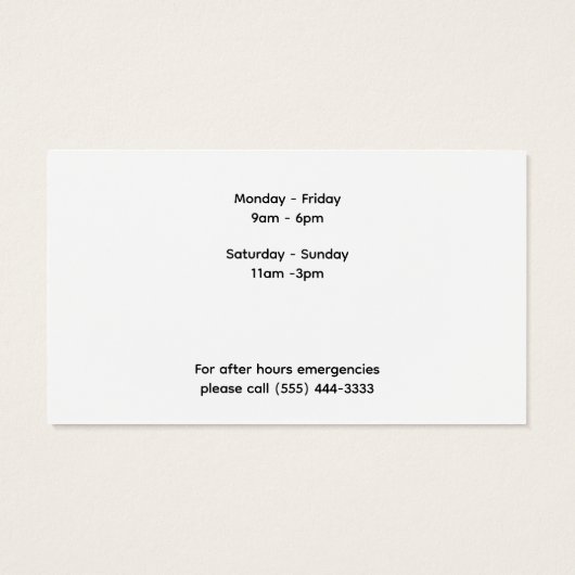 会社ロゴパーソナライズされたカスタム名刺 (裏面)