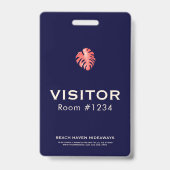 会社ロゴビジターバッジホテルリゾート バッジ (正面)