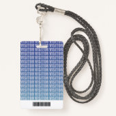 会社ロゴビジターパスID バッジ (裏面ランヤード)