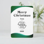 会社ロゴビジネスのクリスマスグリーティングカード (スタンド正面)