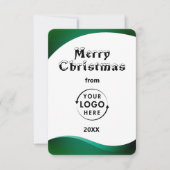 会社ロゴビジネスのクリスマスグリーティングカード (正面)