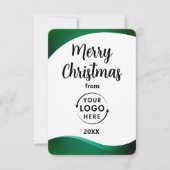 会社ロゴビジネスのクリスマスグリーティングカード (正面)