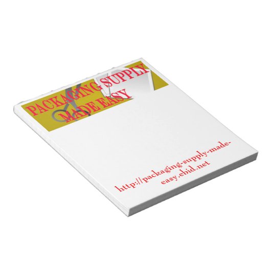 会社ロゴビジネスのメモ帳テンプレート ノートパッド (アングル)