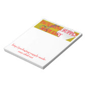 会社ロゴビジネスのメモ帳テンプレート ノートパッド (回転)