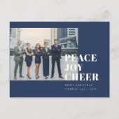 会社ロゴビジネスクリスマスフォトXma ポストカード (正面)