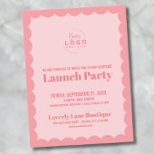 会社ロゴビジネスグランドオープン ポストカード