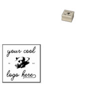 会社ロゴビジネスデザイン独自のオンライン ラバースタンプ (押印)