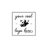 会社ロゴビジネスデザイン独自のオンライン ラバースタンプ (インプリント)