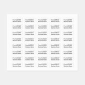 会社ロゴビジネス名ブランディング白衣 ラベル (シート)