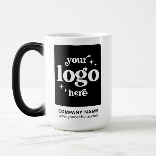 会社ロゴビジネス従業員ギフトカスタム大 モーフィングマグカップ (左)