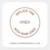 会社ロゴビジネスWebサイト スクエアシール (正面)