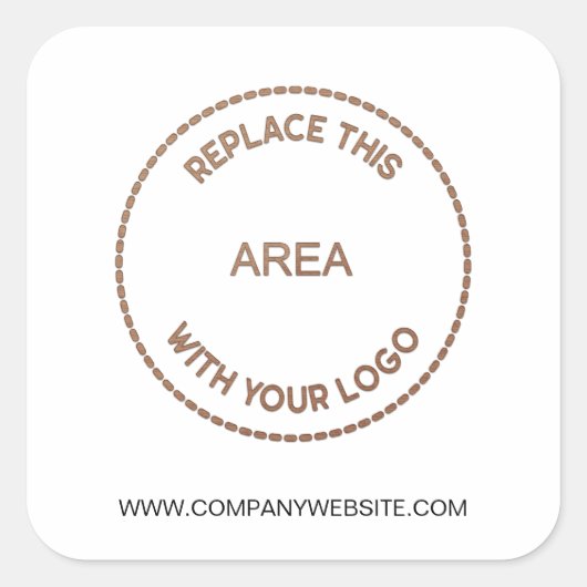 会社ロゴビジネスWebサイト スクエアシール (正面)