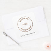 会社ロゴビジネスWebサイト スクエアシール (封筒)