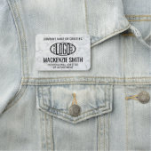 会社ロゴフェイク大理石プロフェッショナル社員 名札 (インサイチュ)