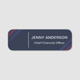 会社ロゴブラシ付きフェイク従業員名タグ 名札